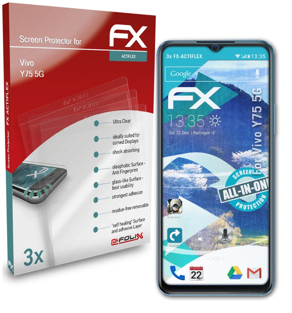 atFoliX FX-ActiFleX Displayschutzfolie für Vivo Y75 5G