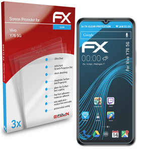 atFoliX FX-Clear Schutzfolie für Vivo Y76 5G