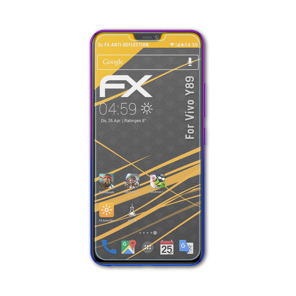 atFoliX FX-Antireflex Displayschutzfolie für Vivo Y89
