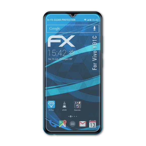 atFoliX FX-Clear Schutzfolie für Vivo Y91C
