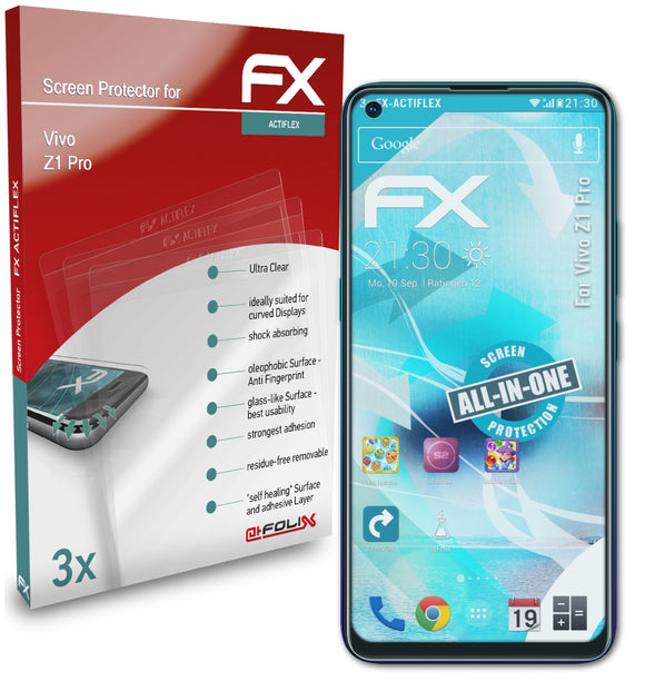 atFoliX FX-ActiFleX Displayschutzfolie für Vivo Z1 Pro