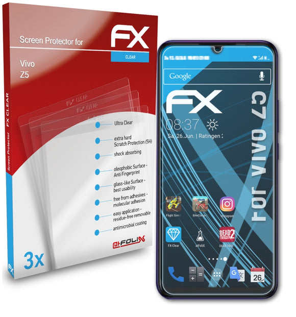 atFoliX FX-Clear Schutzfolie für Vivo Z5