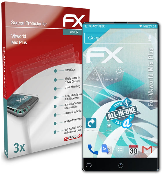 atFoliX FX-ActiFleX Displayschutzfolie für Vkworld Mix Plus