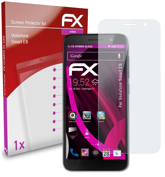 atFoliX FX-Hybrid-Glass Panzerglasfolie für Vodafone Smart E9