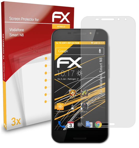 atFoliX FX-Antireflex Displayschutzfolie für Vodafone Smart N8