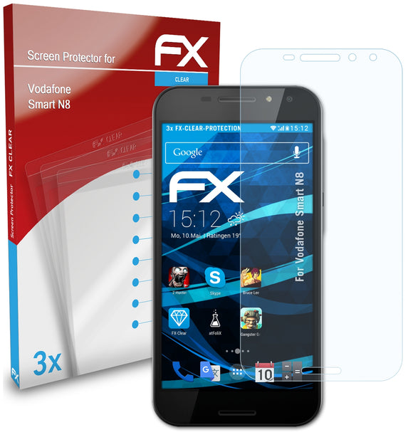 atFoliX FX-Clear Schutzfolie für Vodafone Smart N8