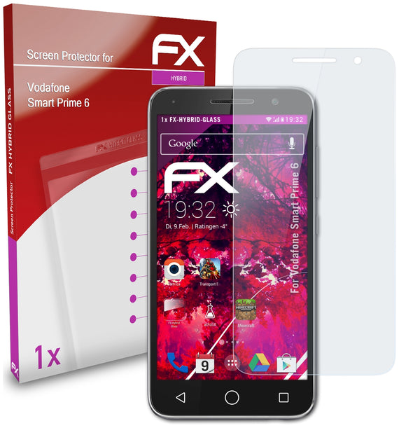 atFoliX FX-Hybrid-Glass Panzerglasfolie für Vodafone Smart Prime 6