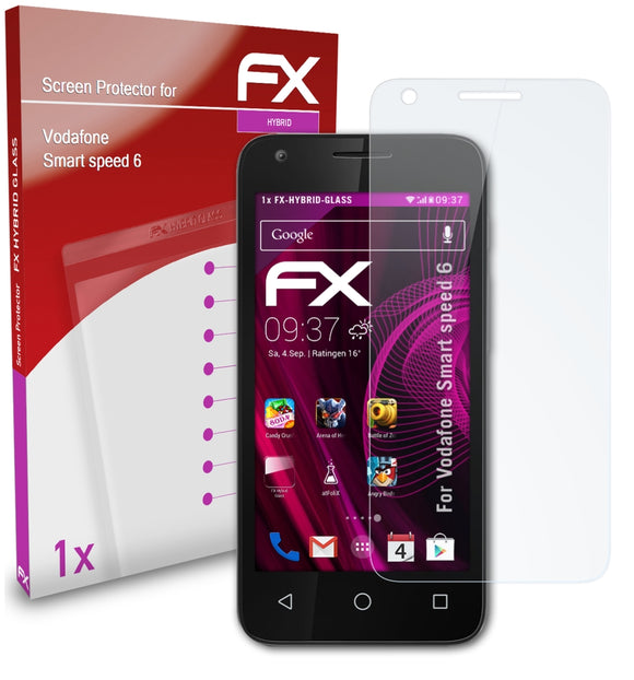 atFoliX FX-Hybrid-Glass Panzerglasfolie für Vodafone Smart speed 6