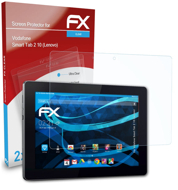 atFoliX FX-Clear Schutzfolie für Vodafone Smart Tab 2 10 (Lenovo)