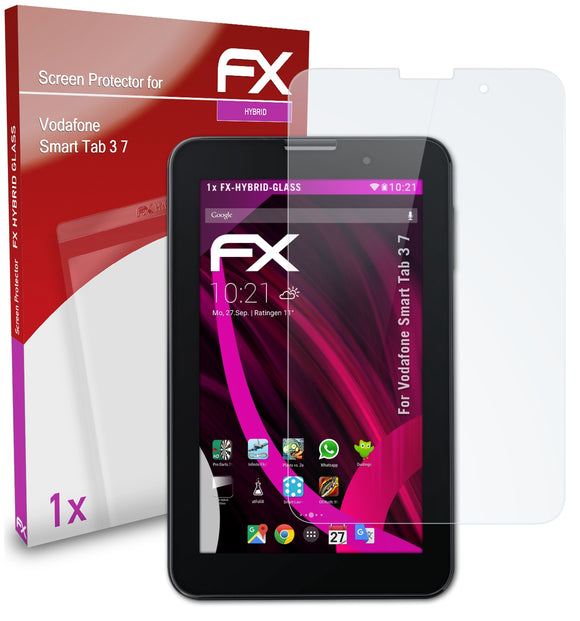 atFoliX FX-Hybrid-Glass Panzerglasfolie für Vodafone Smart Tab 3 7