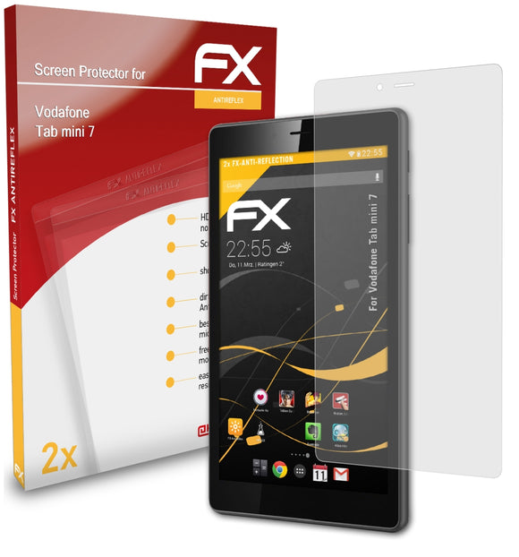 atFoliX FX-Antireflex Displayschutzfolie für Vodafone Tab mini 7
