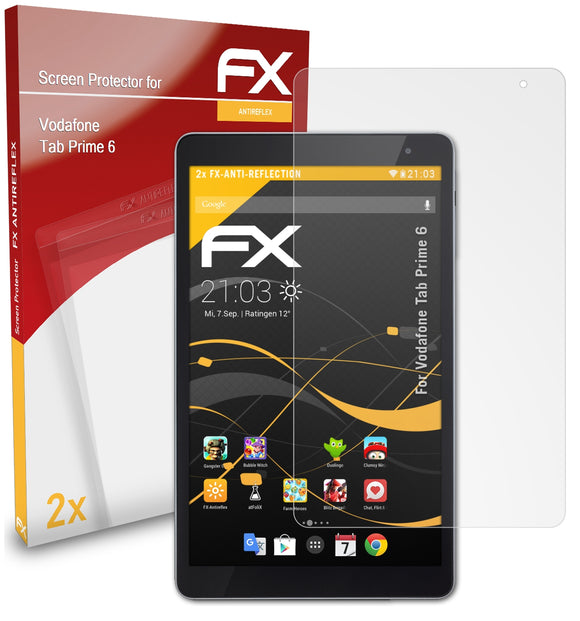atFoliX FX-Antireflex Displayschutzfolie für Vodafone Tab Prime 6
