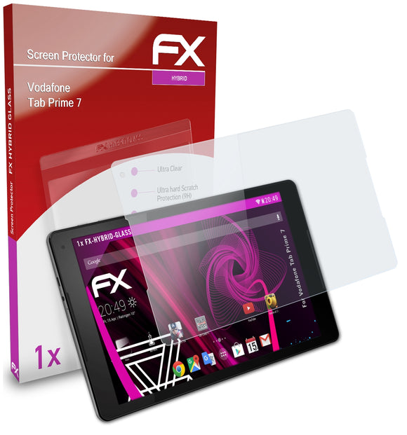 atFoliX FX-Hybrid-Glass Panzerglasfolie für Vodafone Tab Prime 7