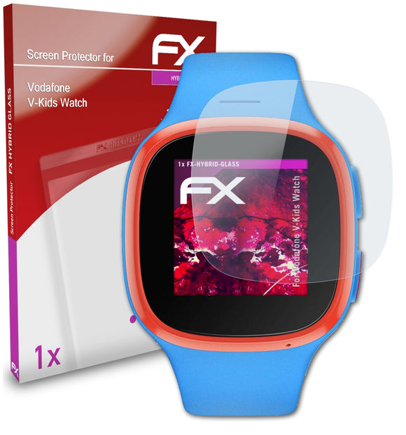 atFoliX FX-Hybrid-Glass Panzerglasfolie für Vodafone V-Kids Watch