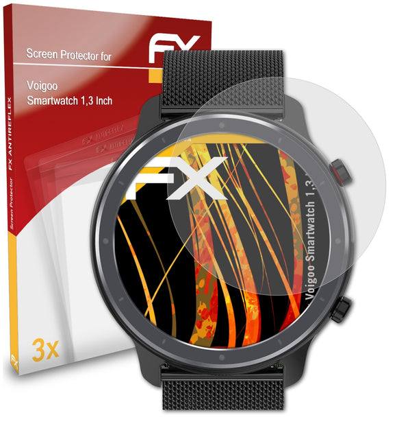 atFoliX FX-Antireflex Displayschutzfolie für Voigoo Smartwatch 1,3 Inch