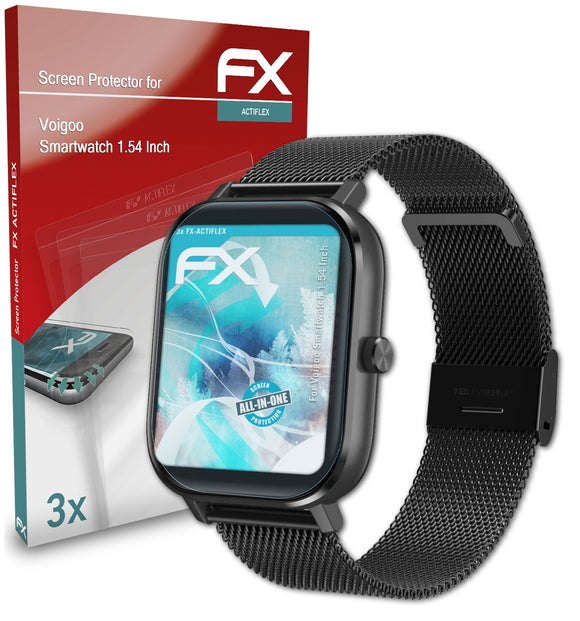 atFoliX FX-ActiFleX Displayschutzfolie für Voigoo Smartwatch 1.54 Inch