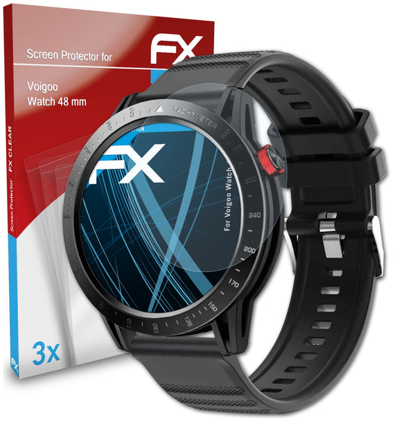atFoliX FX-Clear Schutzfolie für Voigoo Watch 48 mm