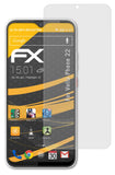 Panzerfolie atFoliX kompatibel mit Volla Phone 22, entspiegelnde und stoßdämpfende FX (3X)