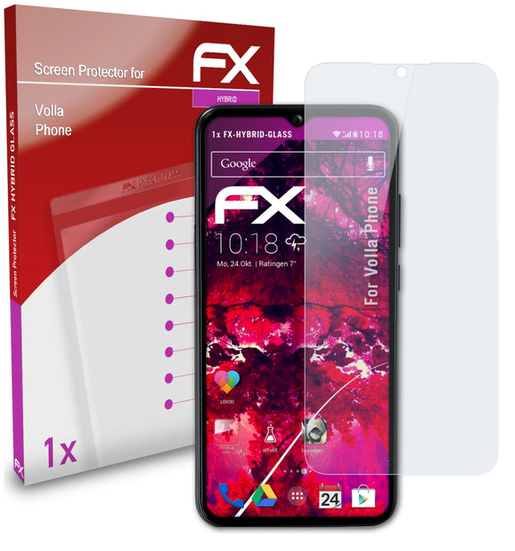 atFoliX FX-Hybrid-Glass Panzerglasfolie für Volla Phone