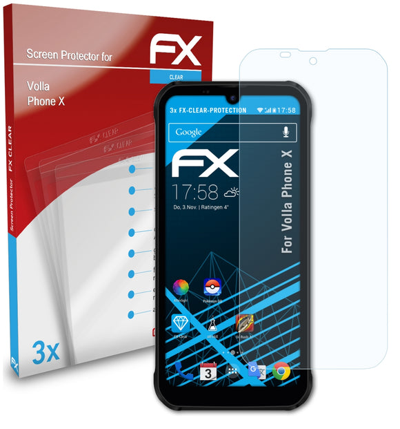 atFoliX FX-Clear Schutzfolie für Volla Phone X