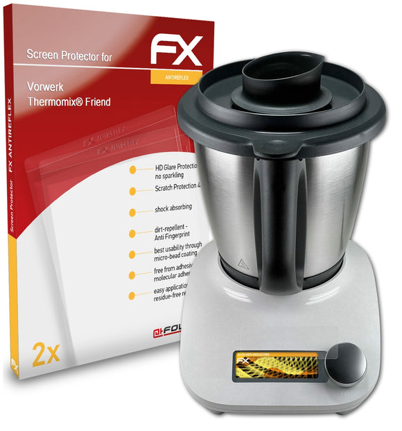 atFoliX FX-Antireflex Displayschutzfolie für Vorwerk Thermomix® Friend