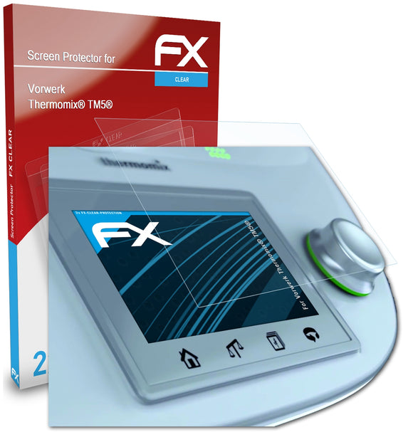atFoliX FX-Clear Schutzfolie für Vorwerk Thermomix® TM5®