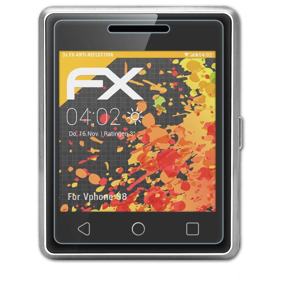 atFoliX FX-Antireflex Displayschutzfolie für Vphone S8