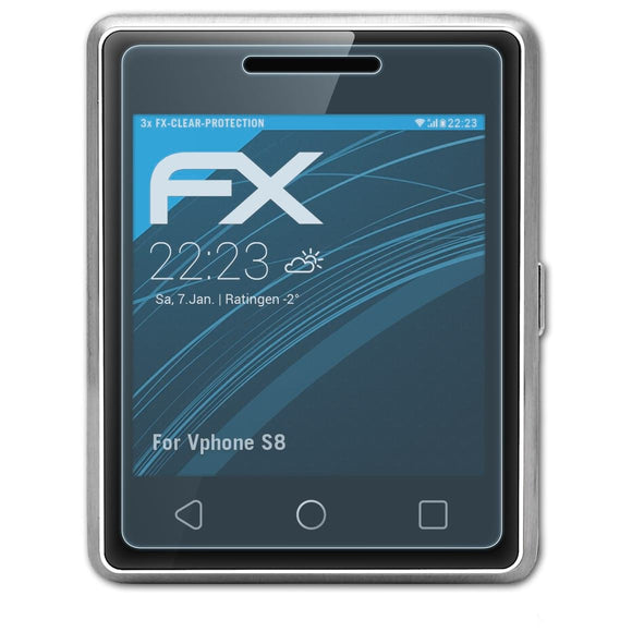atFoliX FX-Clear Schutzfolie für Vphone S8