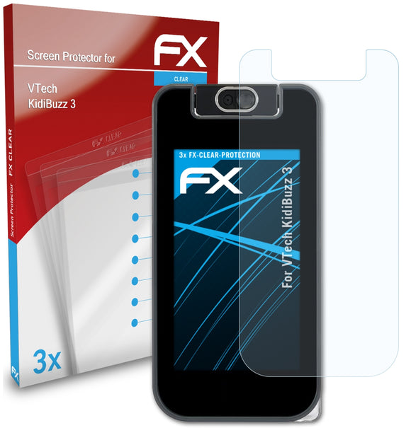 atFoliX FX-Clear Schutzfolie für VTech KidiBuzz 3