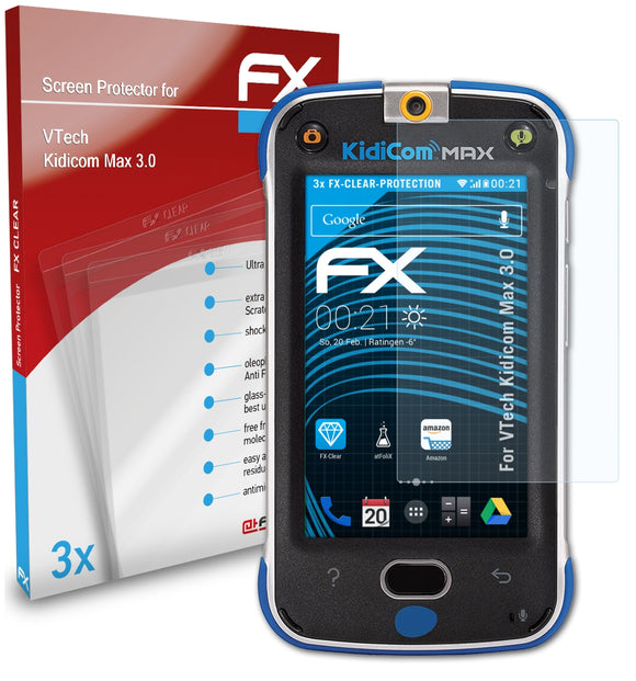 atFoliX FX-Clear Schutzfolie für VTech Kidicom Max 3.0