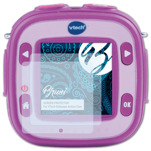 Bruni Basics-Clear Displayschutzfolie für VTech Kidizoom Action Cam