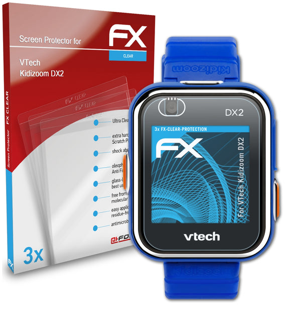 atFoliX FX-Clear Schutzfolie für VTech Kidizoom DX2