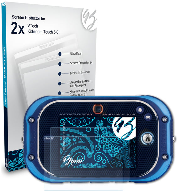 Bruni Basics-Clear Displayschutzfolie für VTech Kidizoom Touch 5.0
