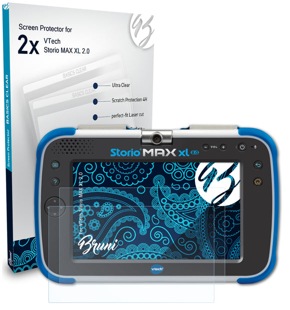 Bruni Basics-Clear Displayschutzfolie für VTech Storio MAX XL 2.0