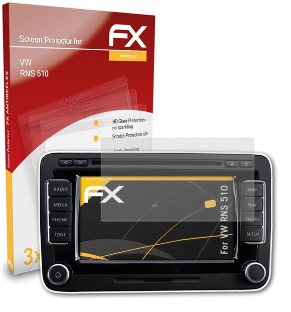 atFoliX FX-Antireflex Displayschutzfolie für VW RNS 510
