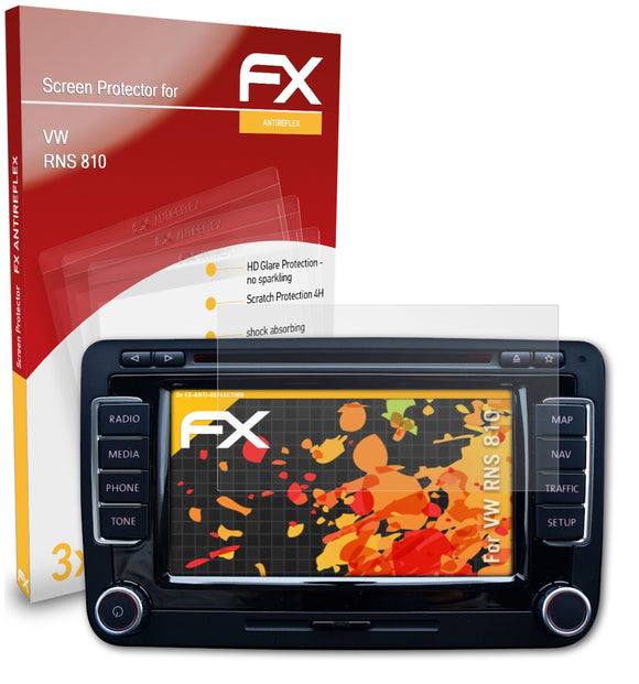 atFoliX FX-Antireflex Displayschutzfolie für VW RNS 810
