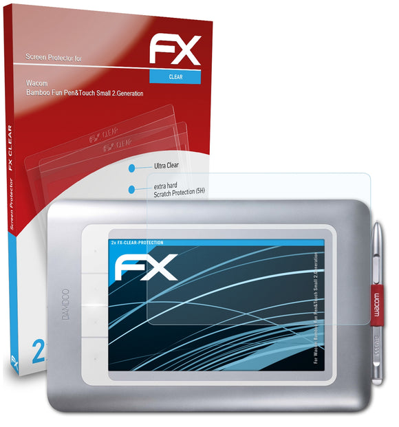 atFoliX FX-Clear Schutzfolie für Wacom Bamboo Fun Pen&Touch Small (2.Generation)