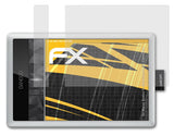 Panzerfolie atFoliX kompatibel mit Wacom Bamboo Fun Pen&Touch Small 3.Generation, entspiegelnde und stoßdämpfende FX (2er Set)