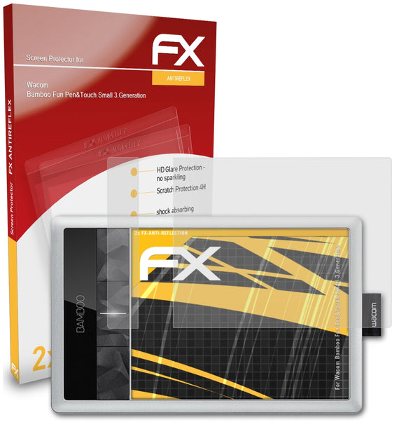 atFoliX FX-Antireflex Displayschutzfolie für Wacom Bamboo Fun Pen&Touch Small (3.Generation)
