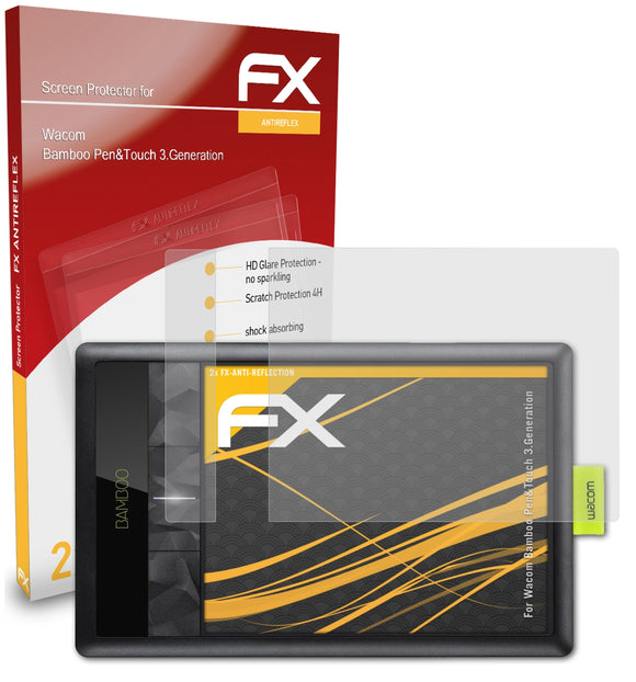 atFoliX FX-Antireflex Displayschutzfolie für Wacom Bamboo Pen&Touch (3.Generation)