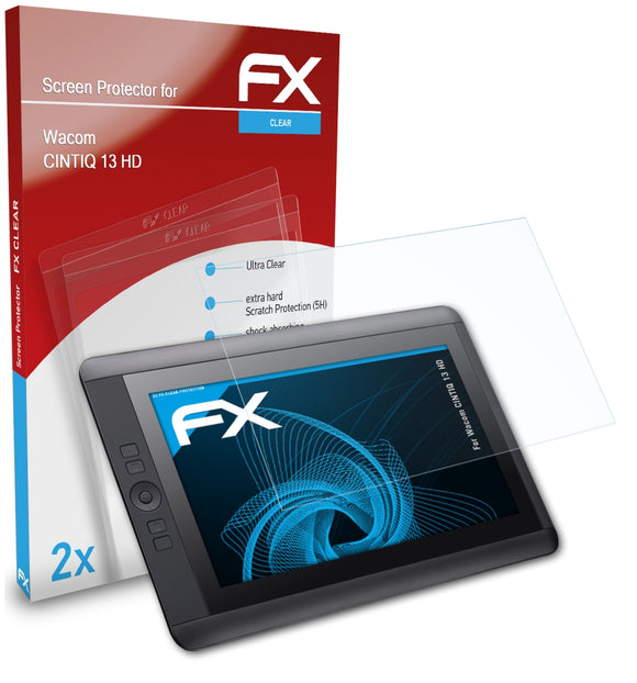 atFoliX FX-Clear Schutzfolie für Wacom CINTIQ 13 HD