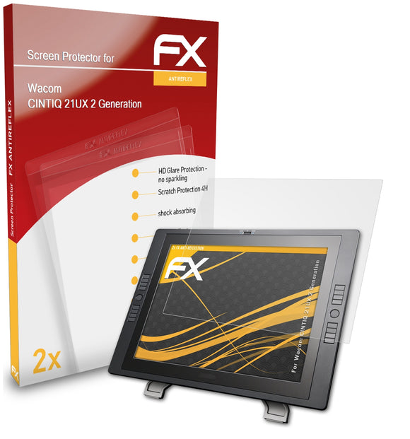 atFoliX FX-Antireflex Displayschutzfolie für Wacom CINTIQ 21UX (2 Generation)