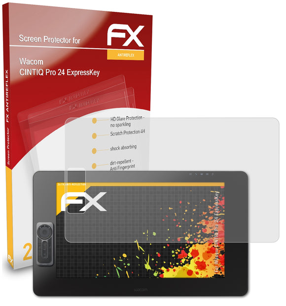 atFoliX FX-Antireflex Displayschutzfolie für Wacom CINTIQ Pro 24 (ExpressKey)
