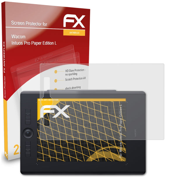 atFoliX FX-Antireflex Displayschutzfolie für Wacom Intuos Pro Paper Edition L