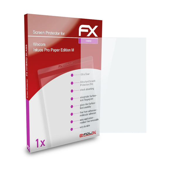atFoliX FX-Hybrid-Glass Panzerglasfolie für Wacom Intuos Pro Paper Edition M