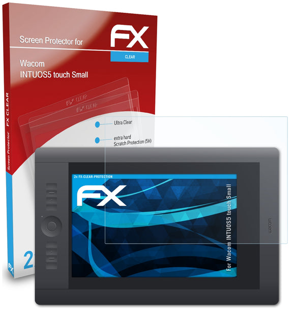 atFoliX FX-Clear Schutzfolie für Wacom INTUOS5 touch Small