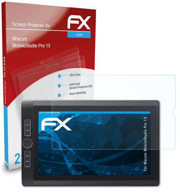 atFoliX FX-Clear Schutzfolie für Wacom MobileStudio Pro 13