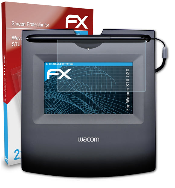 atFoliX FX-Clear Schutzfolie für Wacom STU-520
