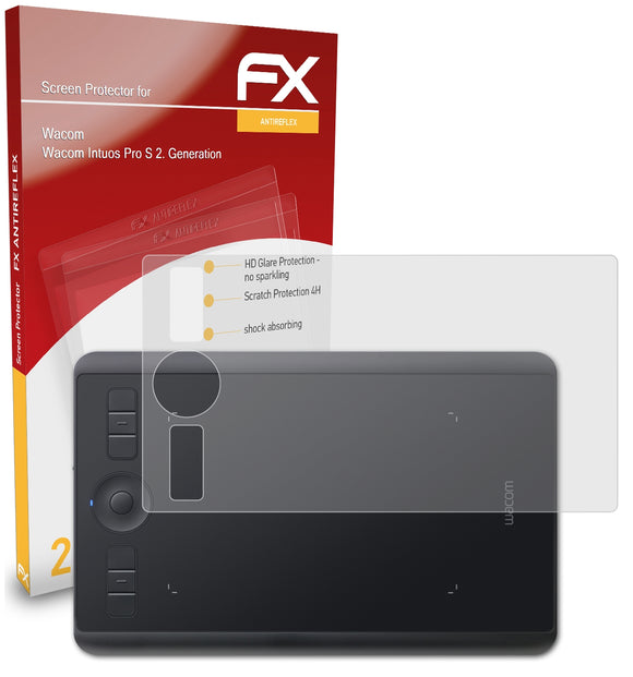 atFoliX FX-Antireflex Displayschutzfolie für Wacom Wacom Intuos Pro S (2. Generation)