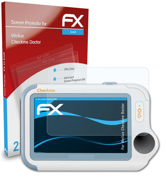 atFoliX FX-Clear Schutzfolie für Wellue Checkme Doctor